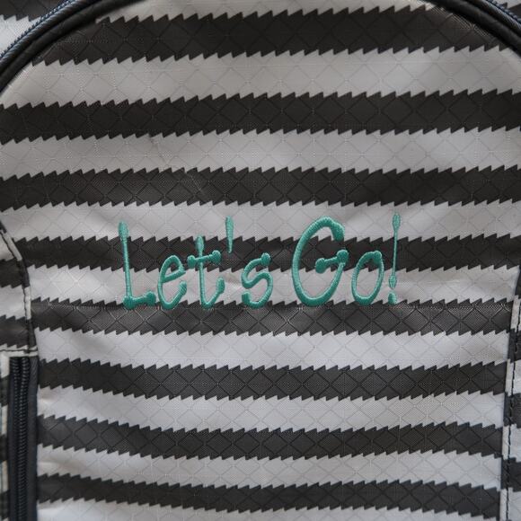 Thirty-One Gray White Backpack Lets Go - Picture 2 of 10